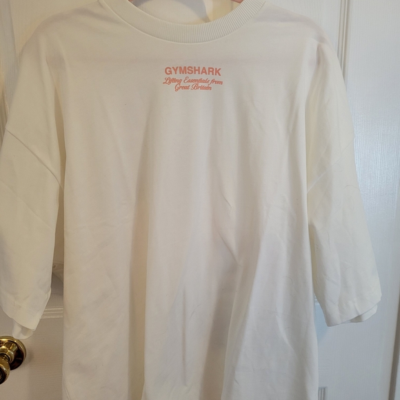 Gymshark White British Iron Tee - Picture 2 of 3